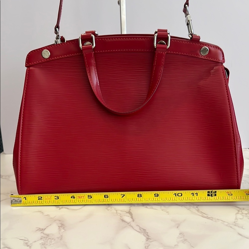 Louis Vuitton Red Epi Leather Brea MM Bag - Picture 8 of 9